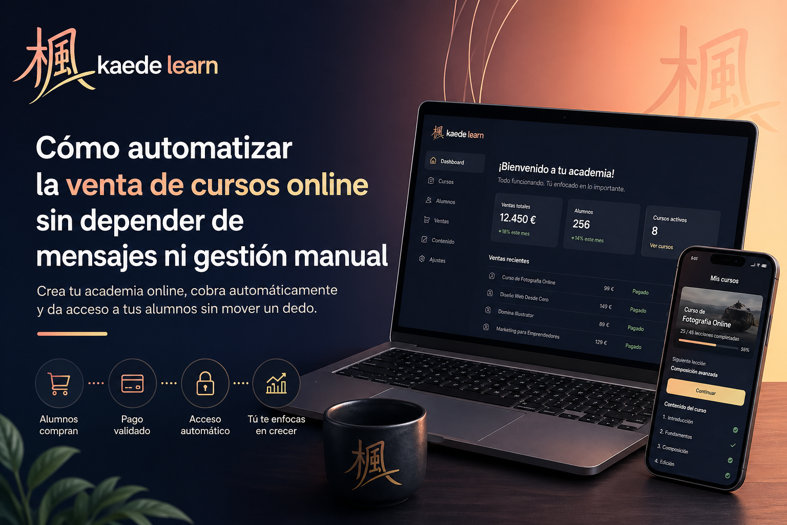 Cómo automatizar la venta de cursos online sin depender de mensajes ni gestión manual